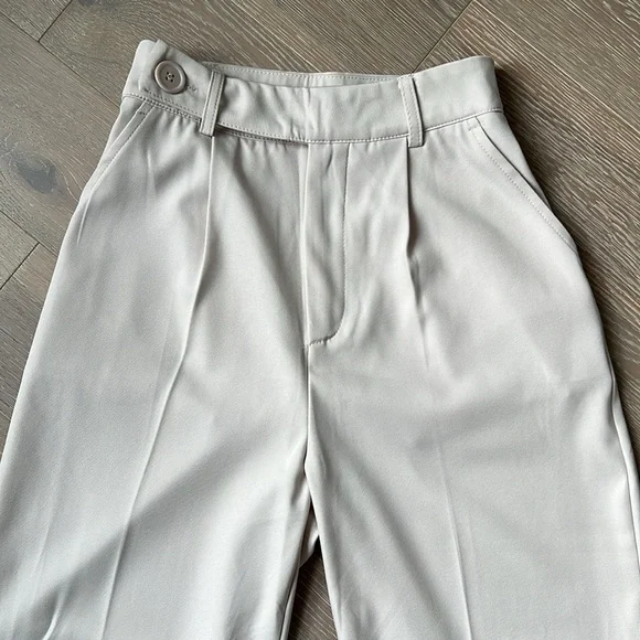 Misguided Wide Leg Pants in Cream